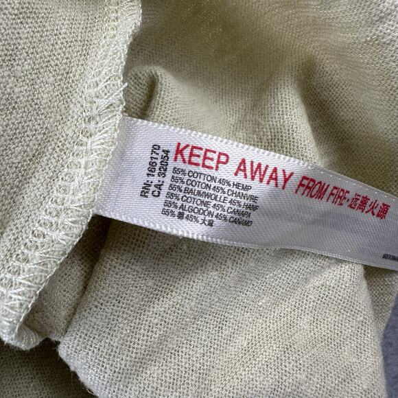 Free People Moonlight Midi Dress Small Fava Bean Green Cotton Hemp FP Beach - Picture 15 of 16